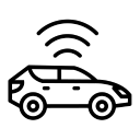 Automotive cameras and sensors icon