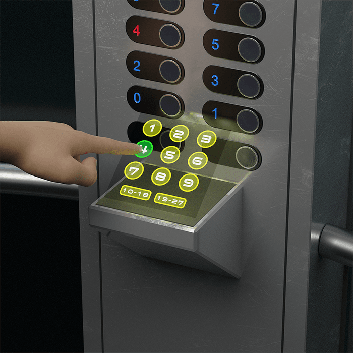 Neonode Holographic Touch for Elevators